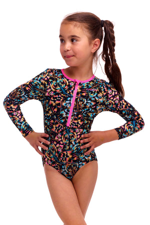 Funkita Toddler Girls Sun Cover One Piece - Copper Cluster