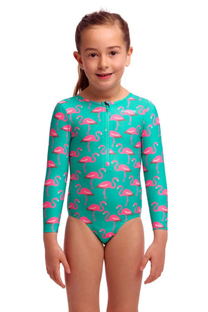 Funkita Toddler Girls Sun Cover One Piece - Go Flamingo!