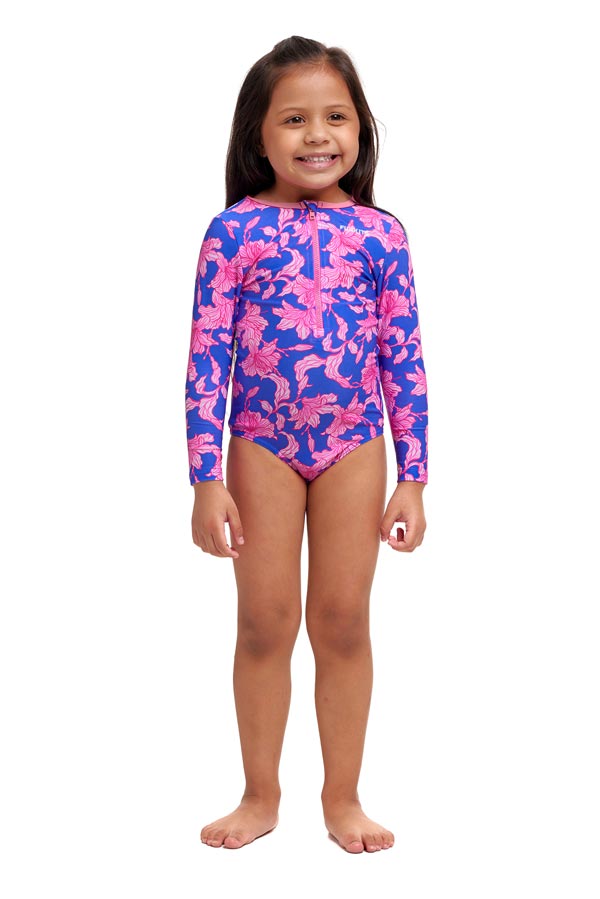 Funkita Toddler Girls Sun Cover One Piece - Perfect Petals