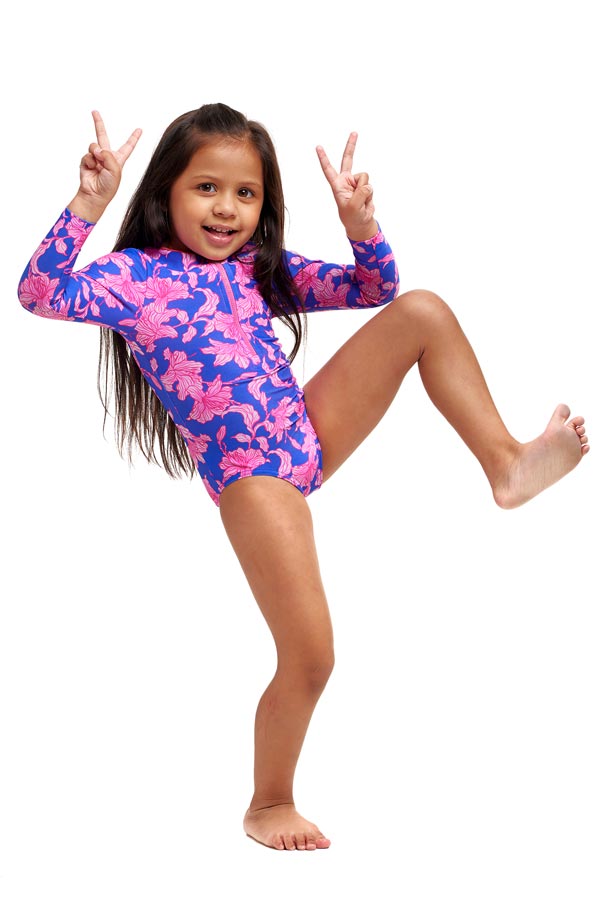 Funkita Toddler Girls Sun Cover One Piece - Perfect Petals