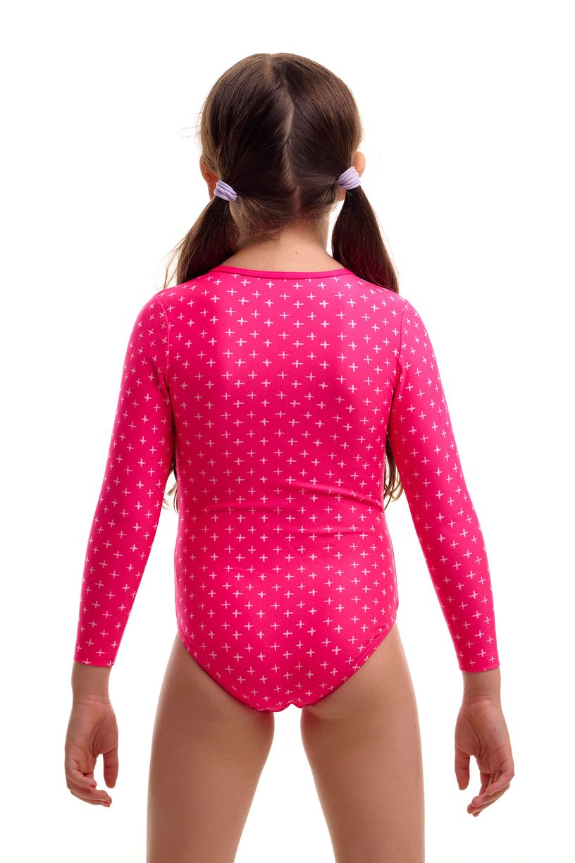 Funkita Toddler Girls Sun Cover One Piece - Pink Proton image 1