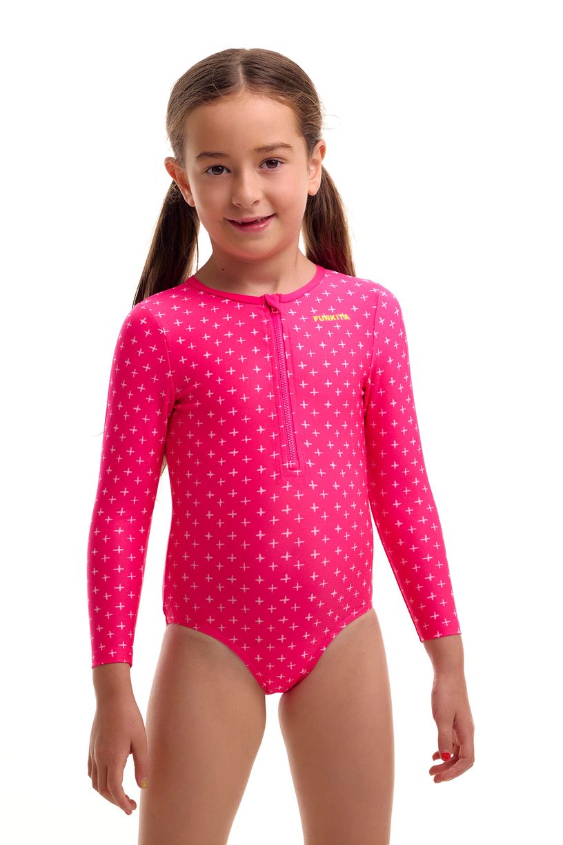 Funkita Toddler Girls Sun Cover One Piece - Pink Proton image 3
