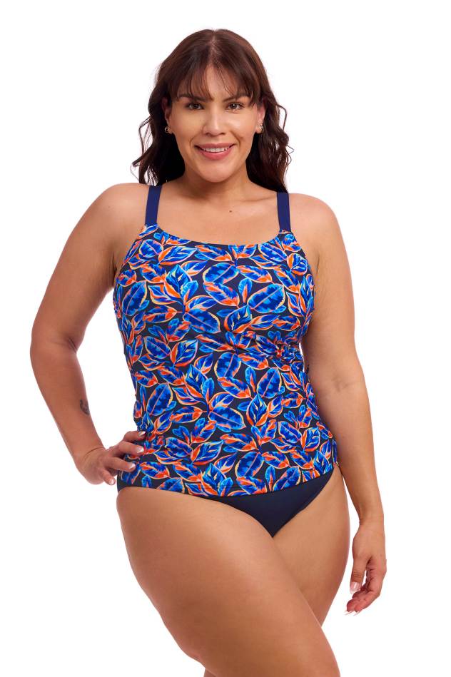 Funkita Ladies Scoop Neck Tankini - Leaf Blower