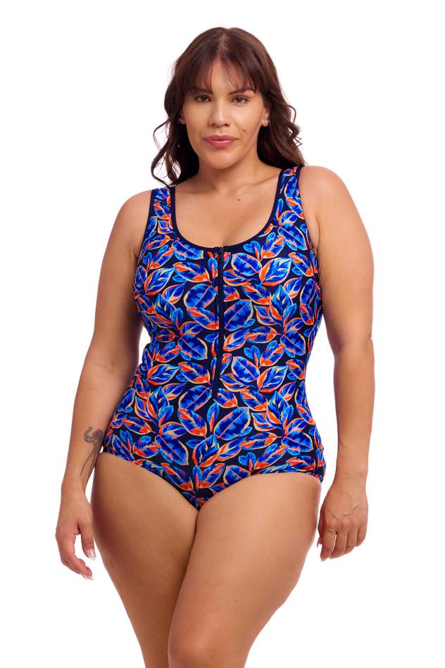 Funkita Ladies Zip Front One Piece - Leaf Blower