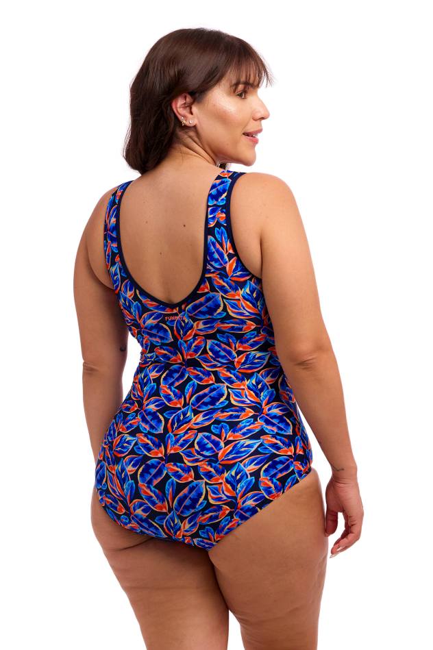 Funkita Ladies Zip Front One Piece - Leaf Blower