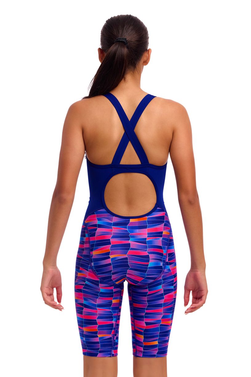 Funkita Girls Fast Training One Piece - Warped Waves
