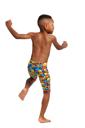 Funky Trunks Toddler Boys Miniman Jammers - Swimmasaurus
