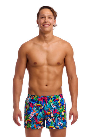 Funky Trunks Mens Shorty Shorts Short - Birdie Wordie