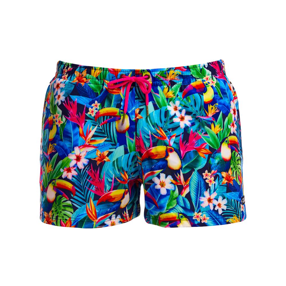 Funky Trunks Mens Shorty Shorts Short - Birdie Wordie