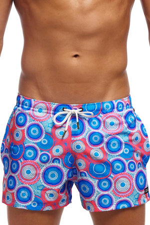 Funky Trunks Mens Shorty Shorts Short - Bundjalung Blue