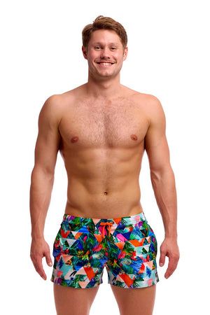 Funky Trunks Mens Shorty Shorts Short - Palm Prism