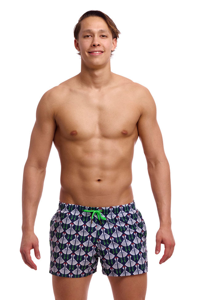 Funky Trunks Mens Shorty Shorts - Sitting Duck