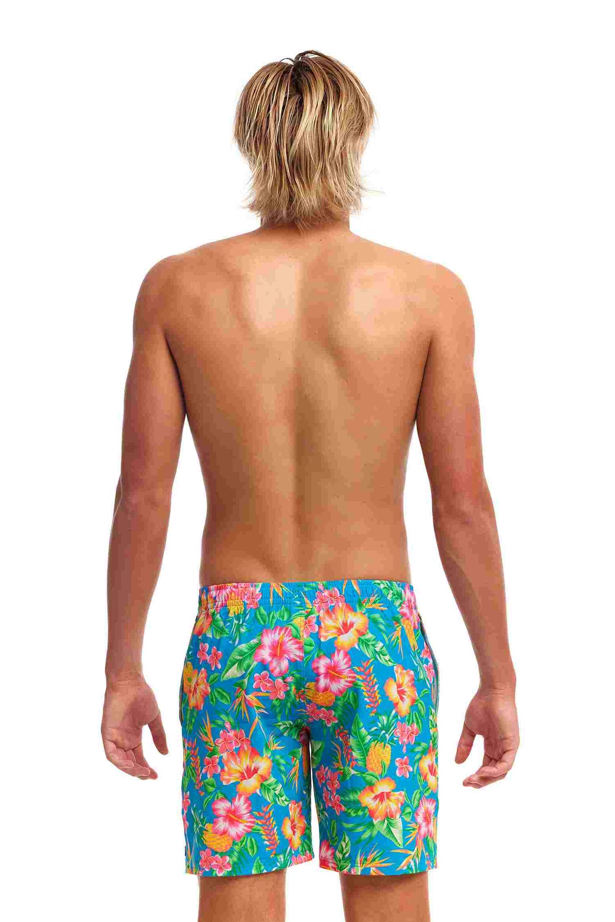 Funky Trunks Mens Long Johnny Short - Blue Hawaii
