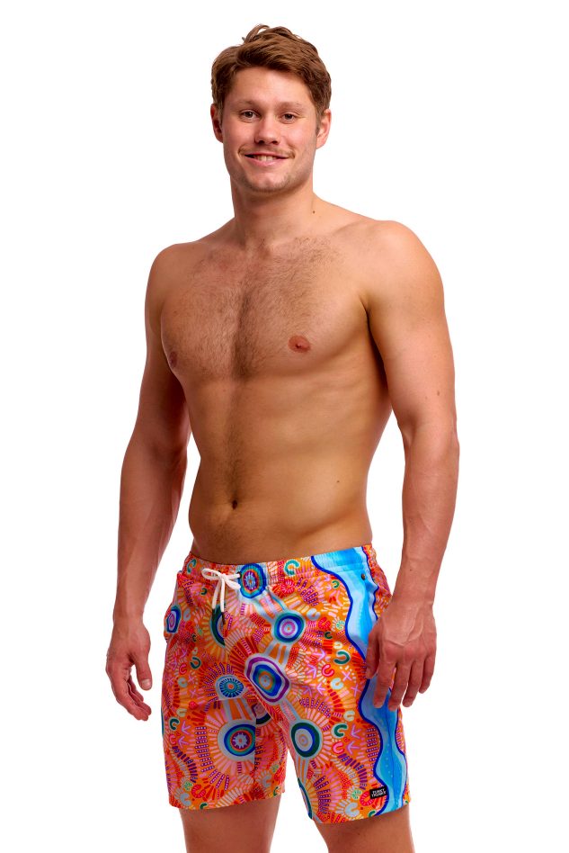 Funky Trunks Mens Long Johnny Short - Kulin Colour