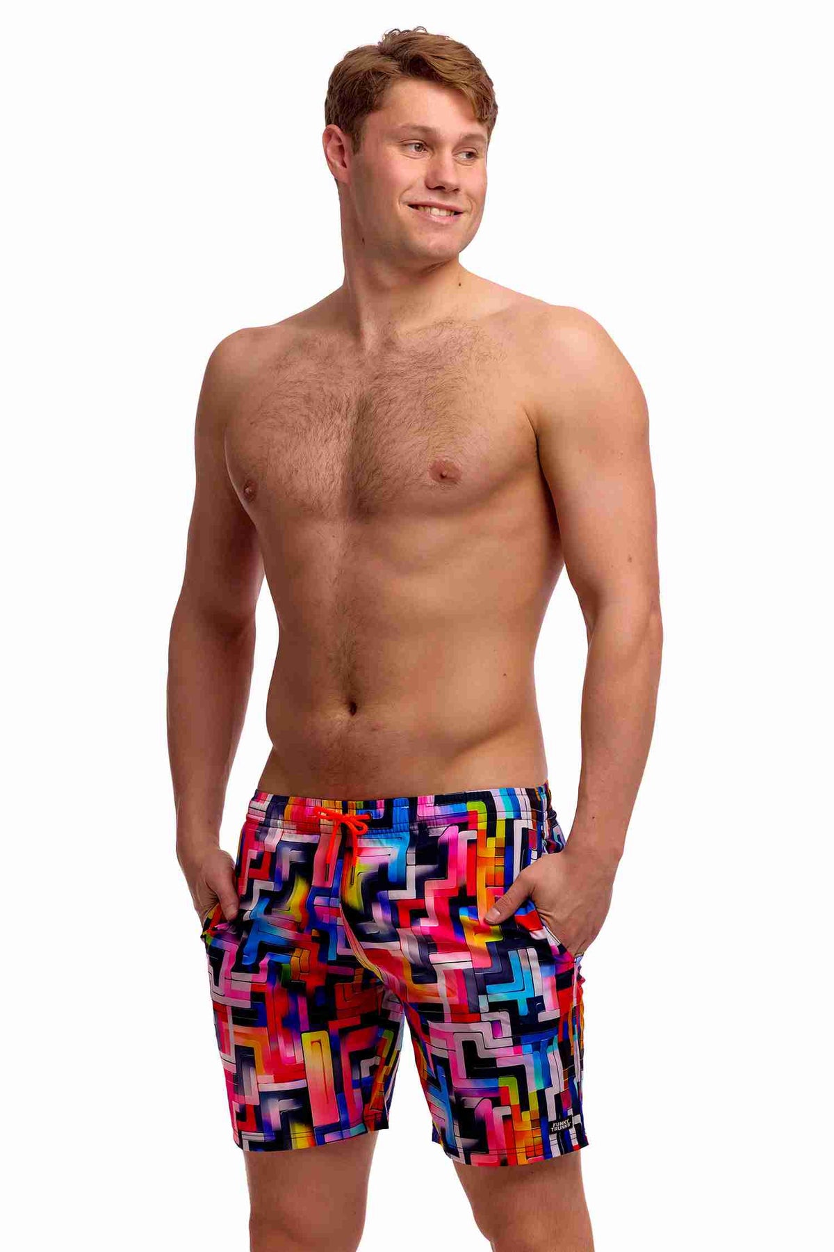 Funky Trunks Mens Long Johnny Short - Putty Rules