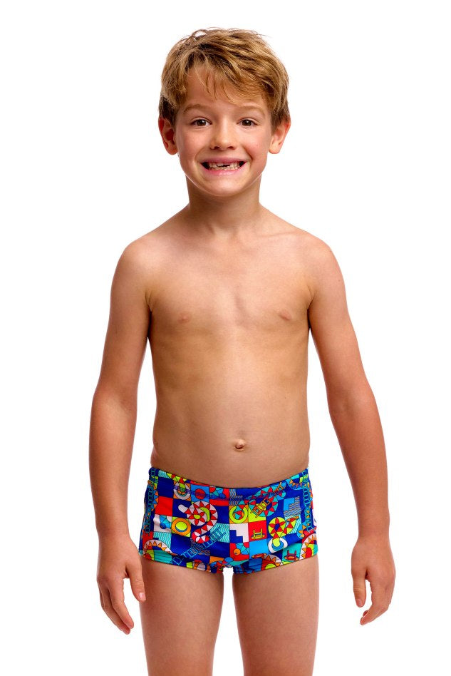 Funky Trunks Toddler Boys Printed Trunks - Bored Games