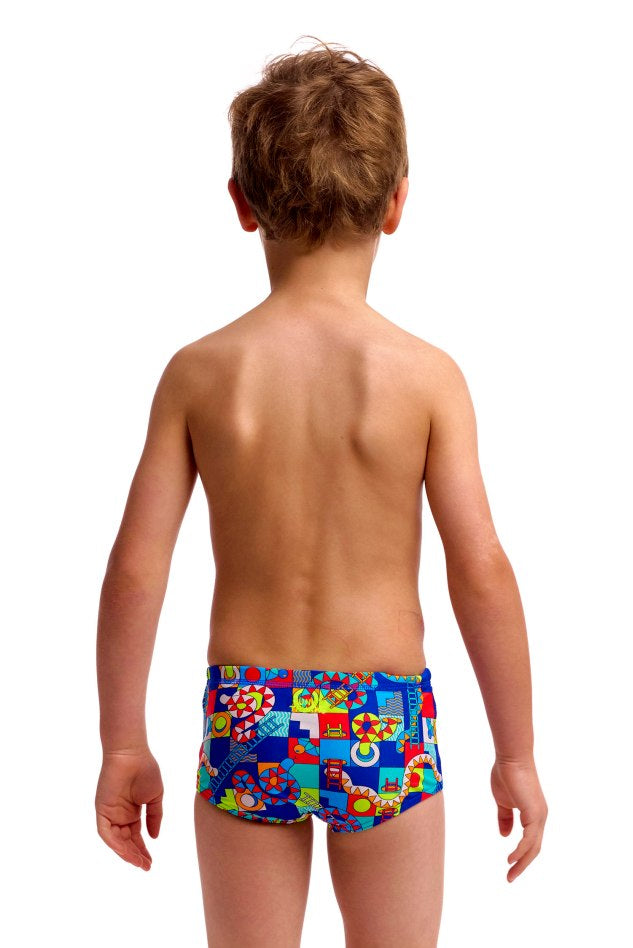 Funky Trunks Toddler Boys Printed Trunks - Bored Games
