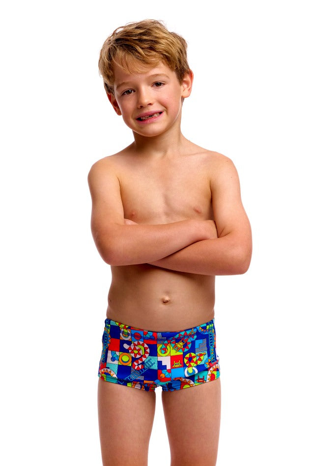 Funky Trunks Toddler Boys Printed Trunks - Bored Games