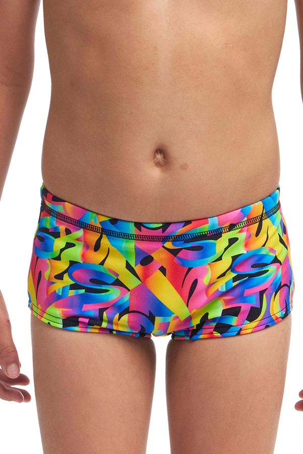 Funky Trunks Toddler Boys Printed Trunks - Colour Funk