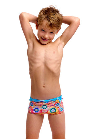 Funky Trunks Toddler Boys Printed Trunks - Kulin Colour