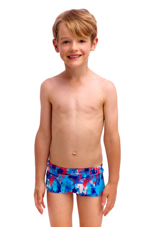 Funky Trunks Boys Printed Trunks - Messy Messy Messy