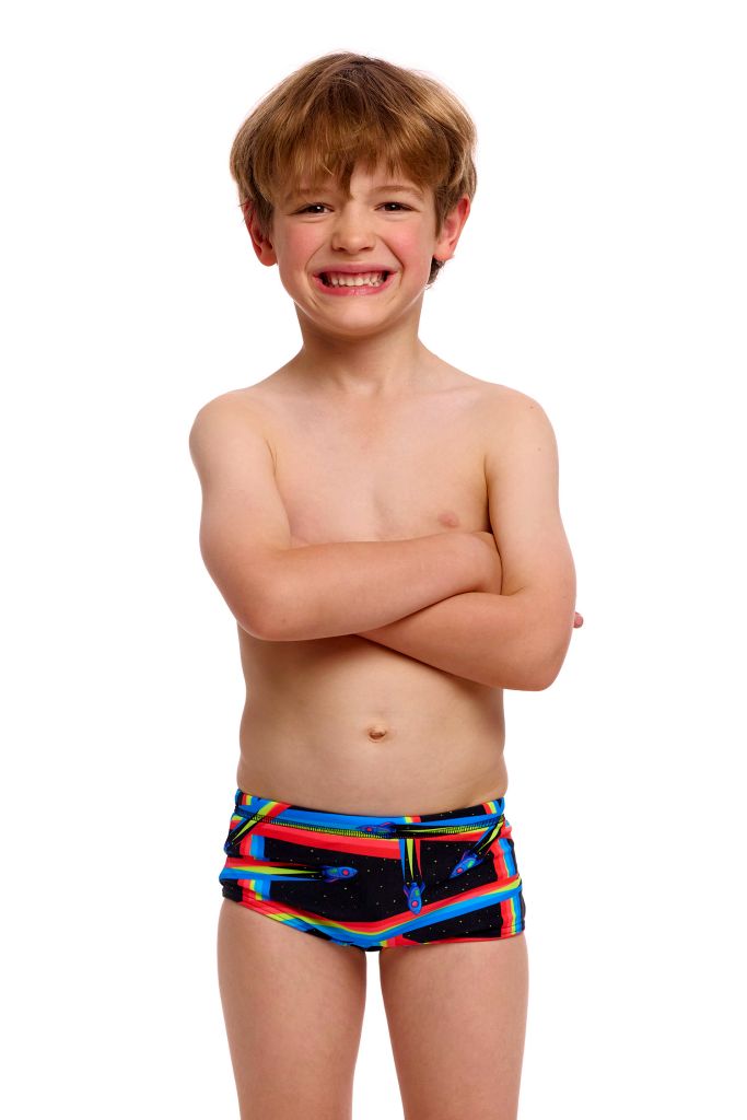 Funky Trunks Toddler Boys Printed Trunks Pocket Rocket