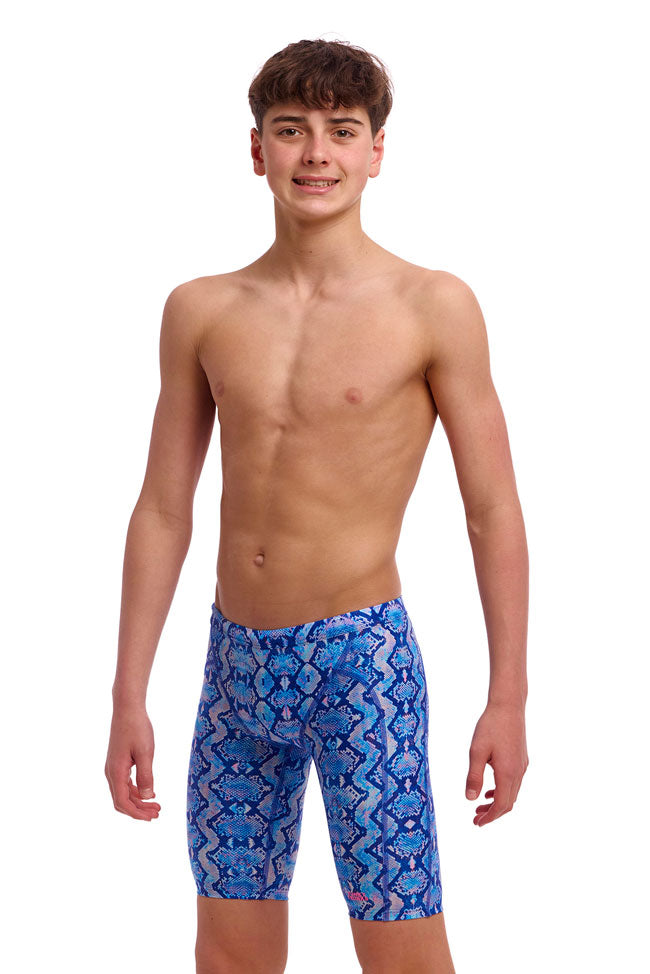 Funky Trunks Boys Training Jammers - Blue Viper