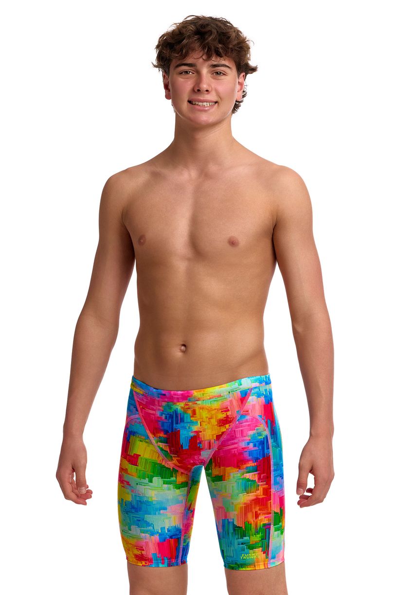 Funky Trunks Boys Training Jammers - Falling Colours image 1