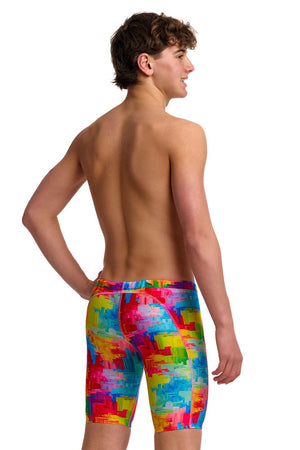 Funky Trunks Boys Training Jammers - Falling Colours image 3