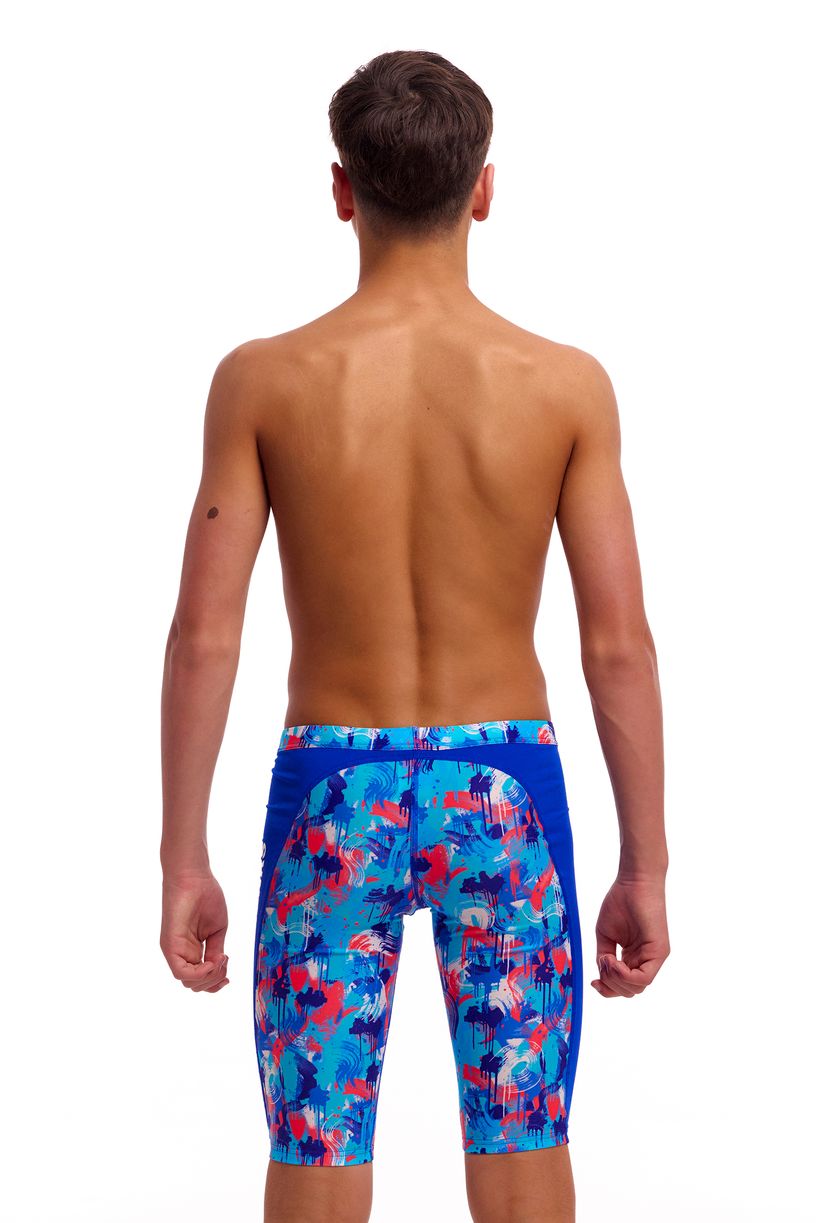 Funky Trunks Boys Training Jammers - Messy Messy Messy