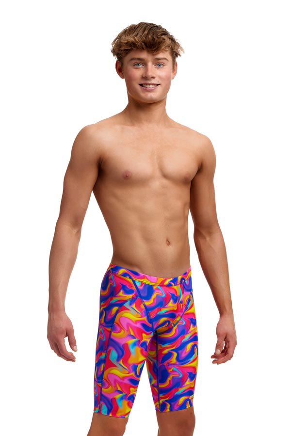 Funky Trunks Toddler Boys Training Jammers - Summer Swirl