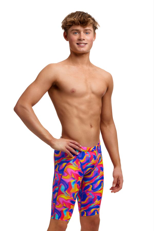 Funky Trunks Toddler Boys Training Jammers - Summer Swirl