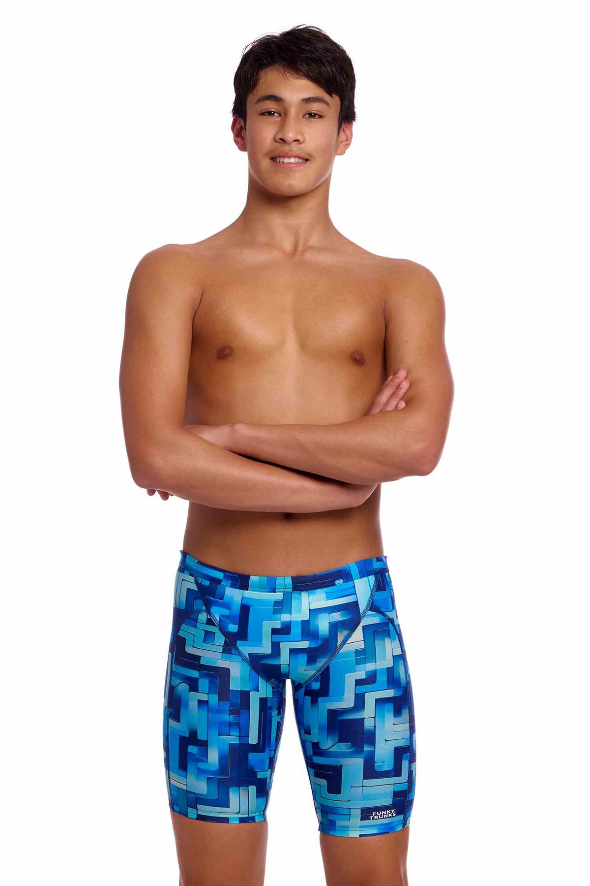 Funky Trunks Boys Training Jammers - You Blued