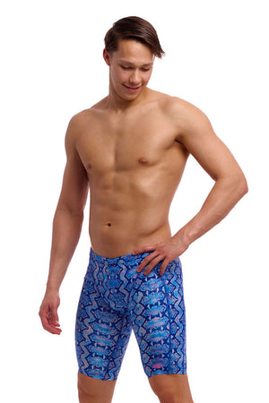 Funky Trunks Mens Training Jammers - Blue Viper