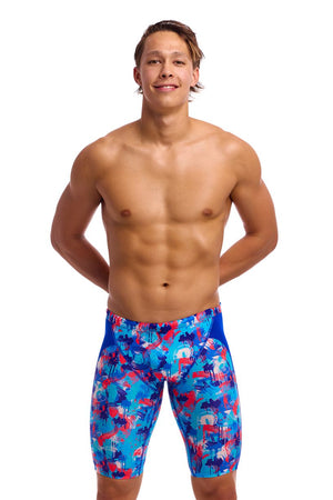 Funky Trunks Mens Training Jammers - Messy Messy Messy