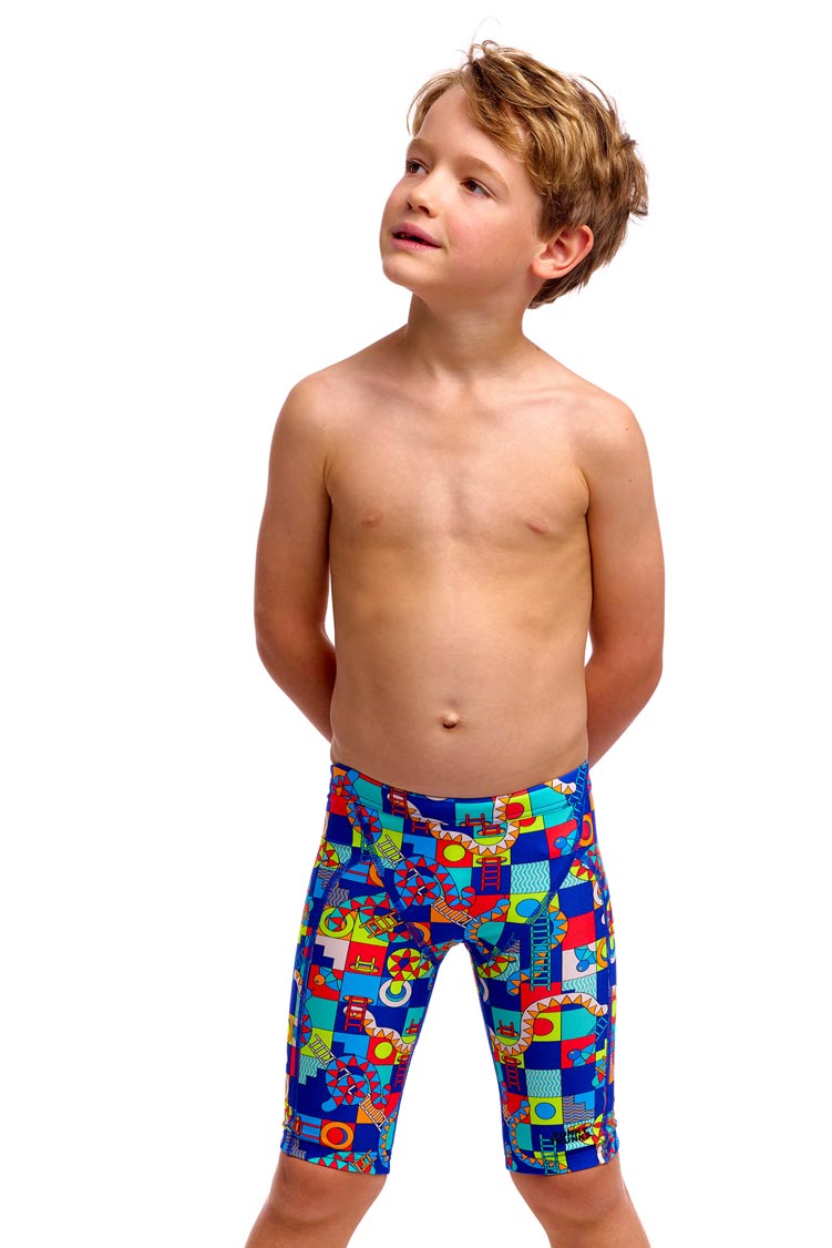 Funky Trunks Toddler Boys Miniman Jammers - Bored Games
