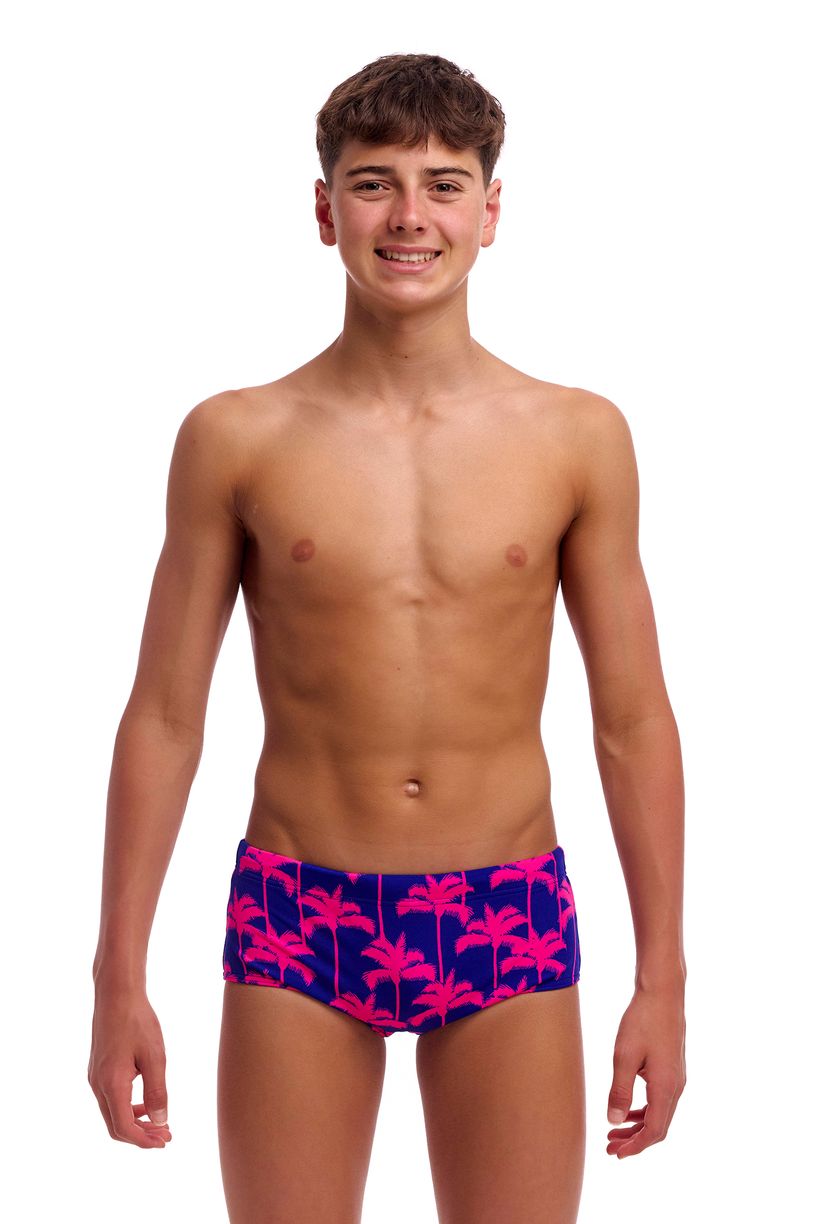 Funky Trunks Boys Sidewinder Trunks - Pinky Palms
