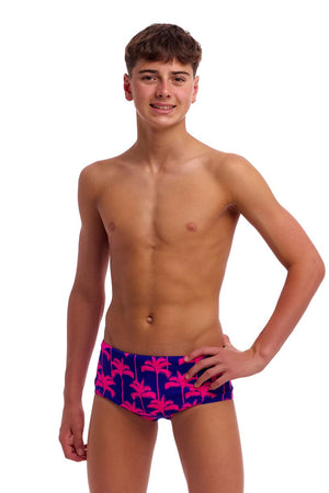 Funky Trunks Boys Sidewinder Trunks - Pinky Palms