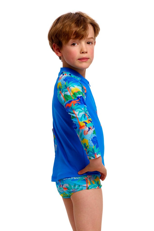Funky Trunks Toddler Boys Zippy Rash Vest - Duuude