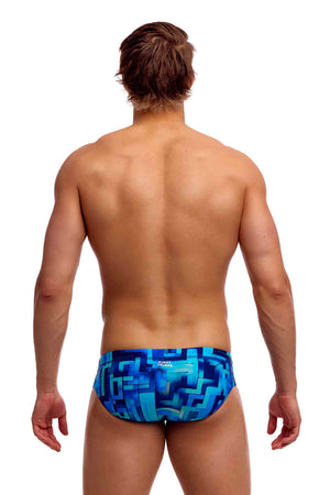 Funky Trunks Mens Seamed Brief - You Blued