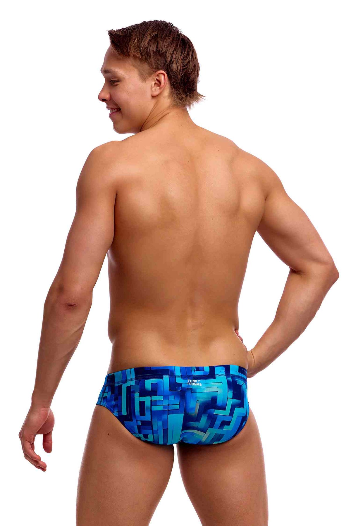Funky Trunks Mens Seamed Brief - You Blued