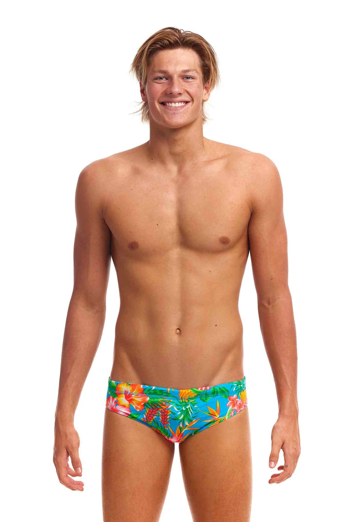 Funky Trunks Mens Classic Brief - Blue Hawaii