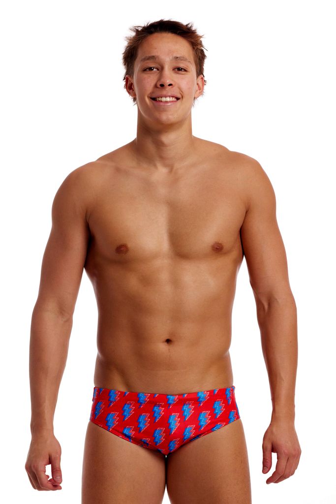 Funky Trunks Mens Classic Brief Hot Volt