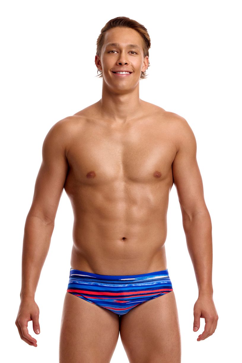 Funky Trunks Mens Classic Brief - Lost Lines image 1