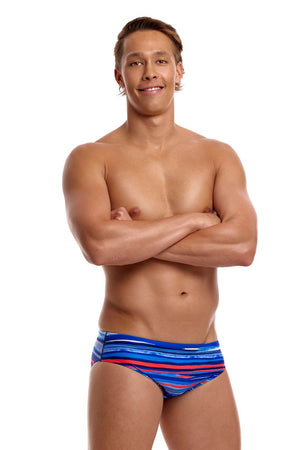 Funky Trunks Mens Classic Brief - Lost Lines image 4