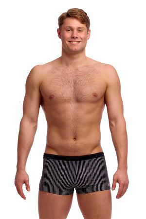 Funky Trunks Mens Square Trunks - Pin Stripe