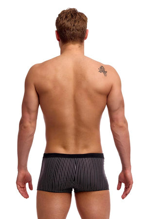 Funky Trunks Mens Square Trunks - Pin Stripe