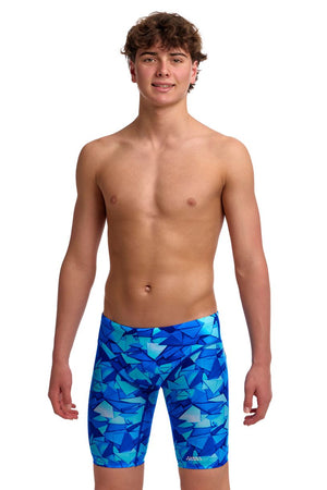 Funky Trunks Boys Fast Training Jammers - Try Blue image 1