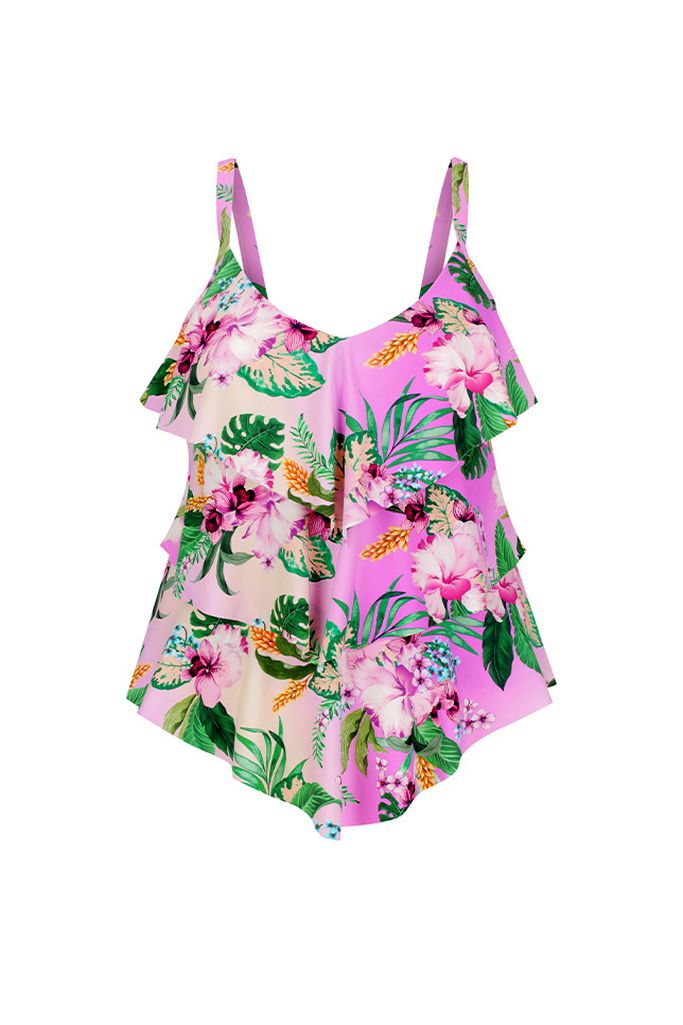Capriosca 3 Tier Tankini Top - Honolulu