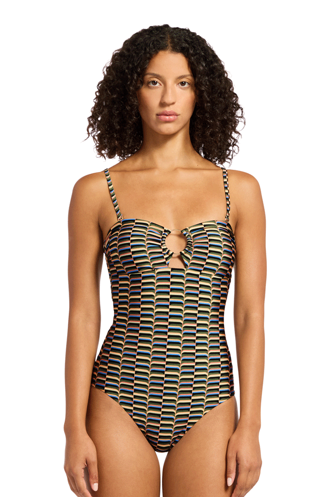 Jets Bandeau One Piece - Urban Geo